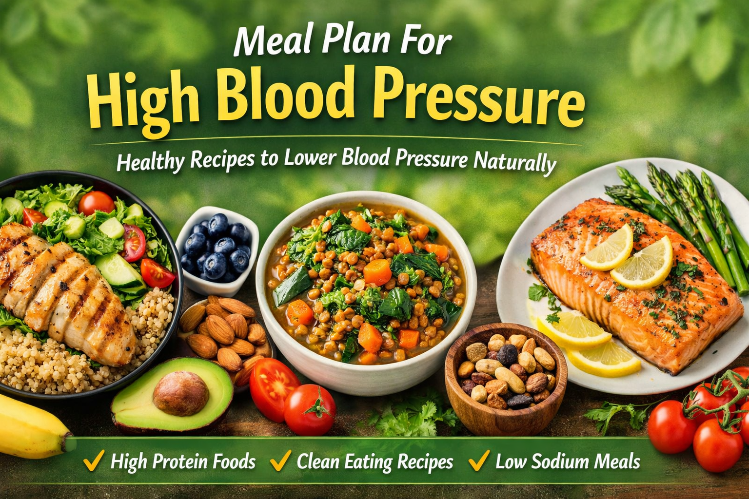 Read more about the article Meal Plan For High Blood Pressure Using Clean Eating Recipes